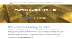 Desktop Screenshot of gold-verkaufen-ge.de